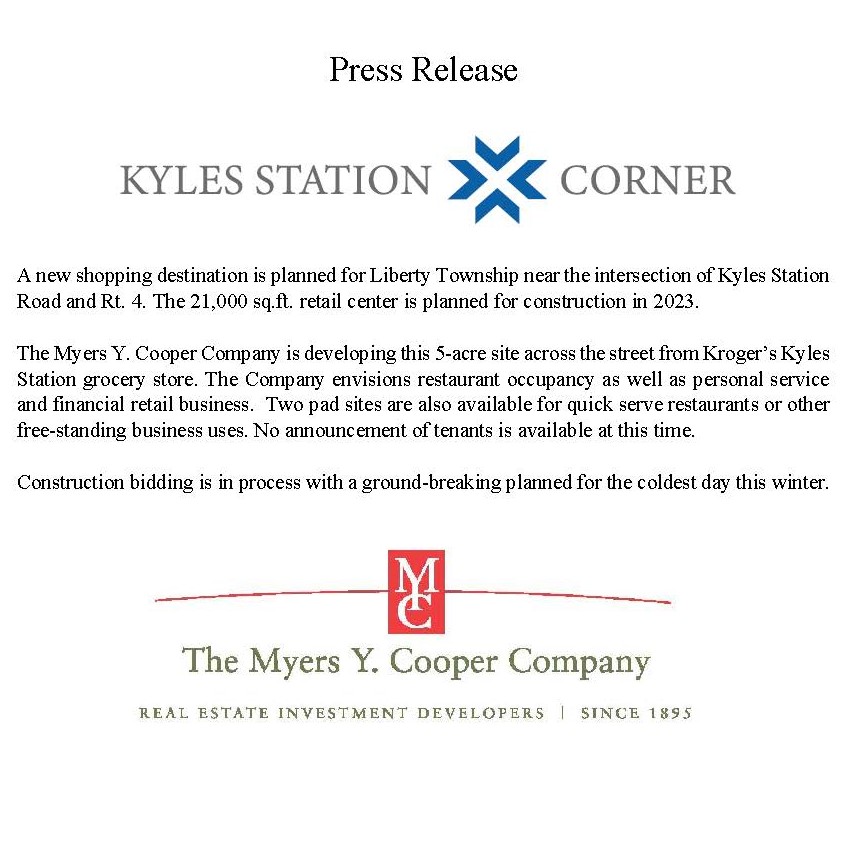 Press Release Kyles Station Corner